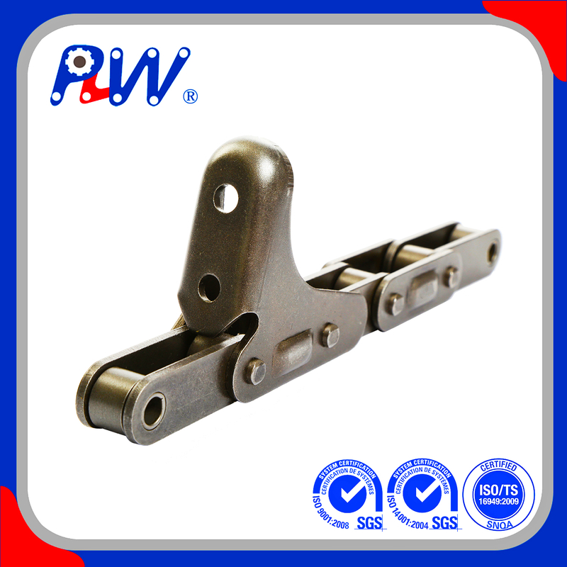 C TYPE STEEL AGRICULTURAL CHAIN WITH ATTACHMENTS-CA2060-C6E