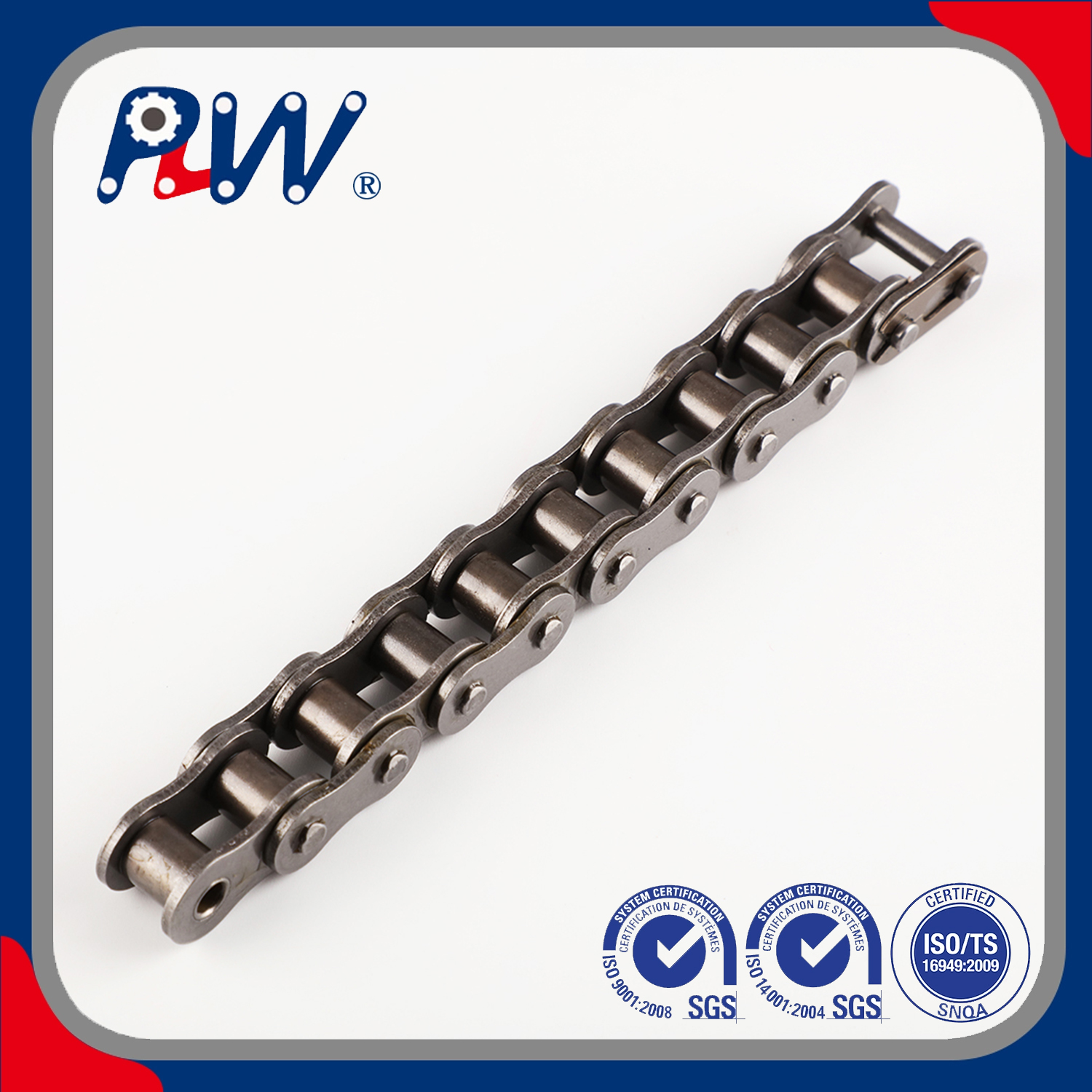 ISO/ANSI/DIN Standard Short Pitch Precision Stainless Steel Hardware Transmission Motorcycle Industrial Roller Chain