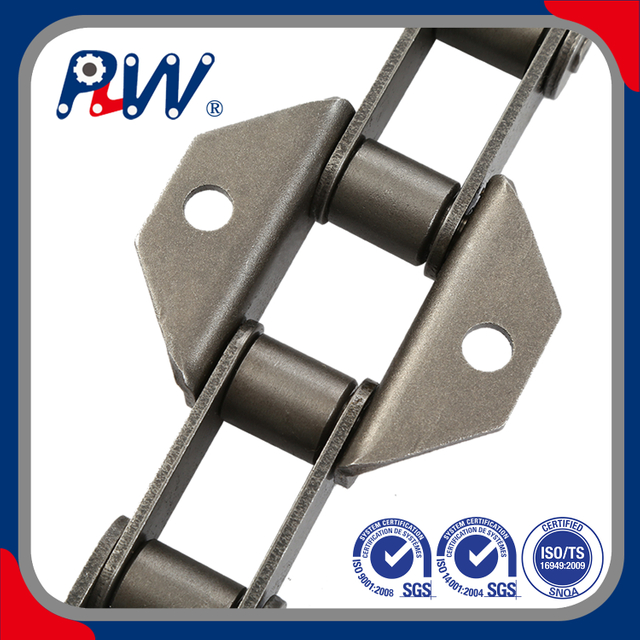 CONVEYOR CHAIN WITH SPECIAL ATTACHMENTS