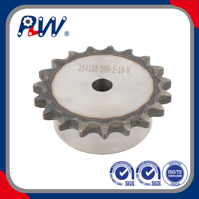 08B-1-19T DIN Standard Teeth Surface Heating Treatment Sprockets for B Series Roller Chain
