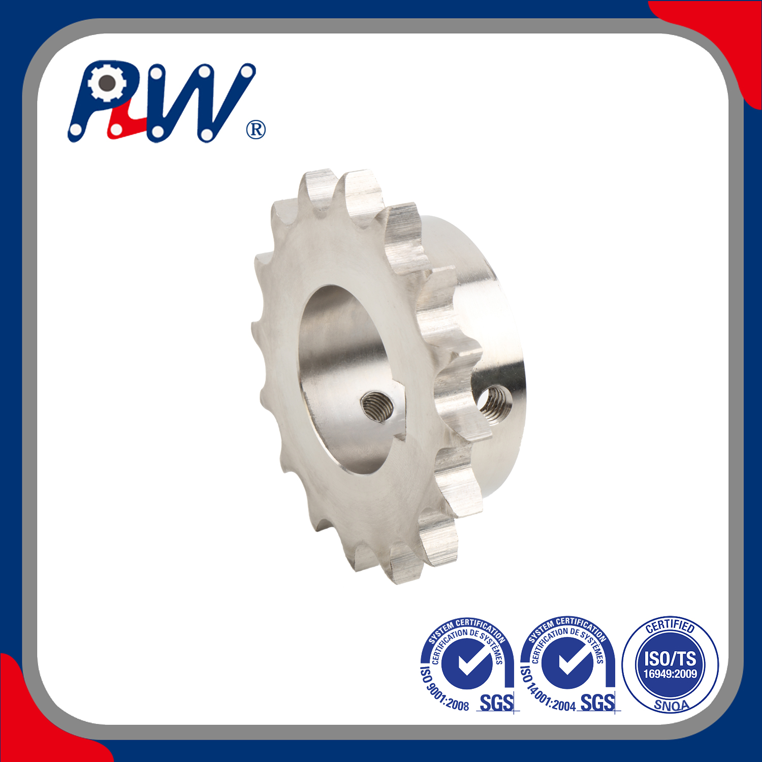 Stainless Steel Made to Order & Finished Bore & High-Wearing Feature Food Industry Sprocket