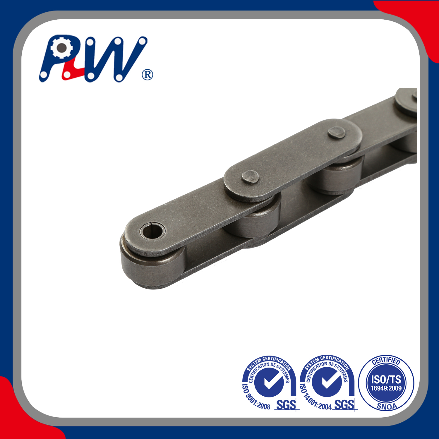 Competitive Price Double Pitch Conveyor Chain With Small Roller and Large Roller Type