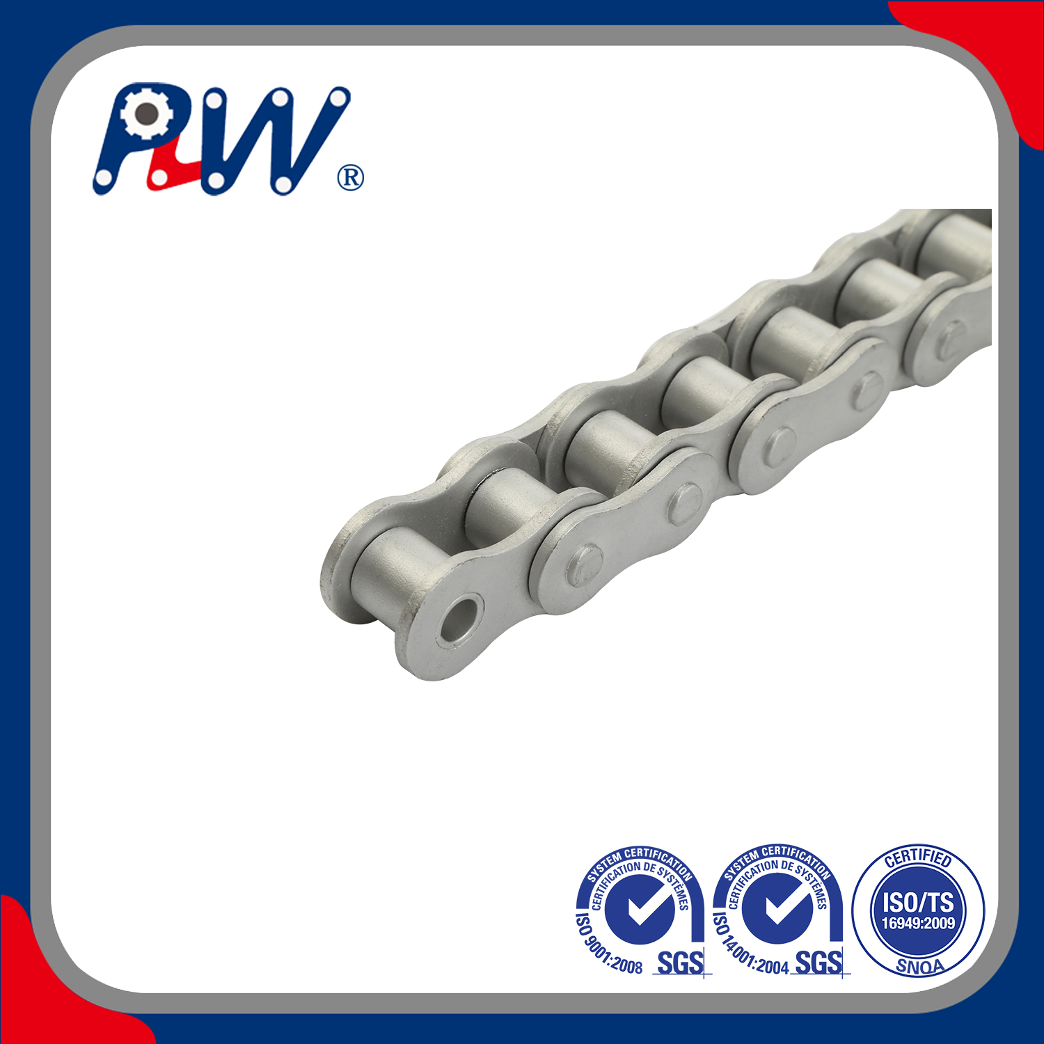 Dacromet-Plated Corrosion Resistant Roller Chain (25DR, 35DR, 41DR, 50DR)