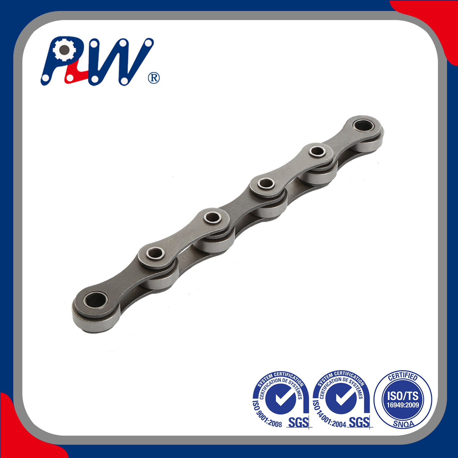 Hollow Pin Double Pitch Chain Carbon Steel Transmission Chains