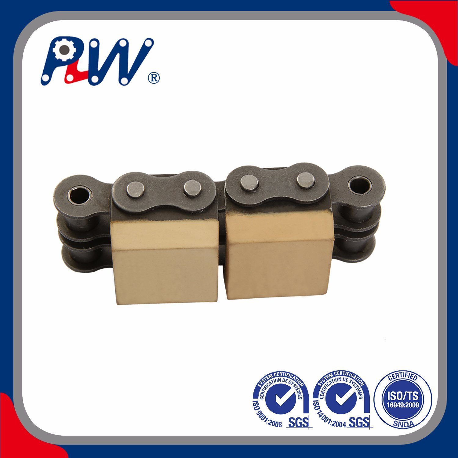 Roller Chain with Vulcanised Elastomer Profiles Conveyor Chain C08B-G1