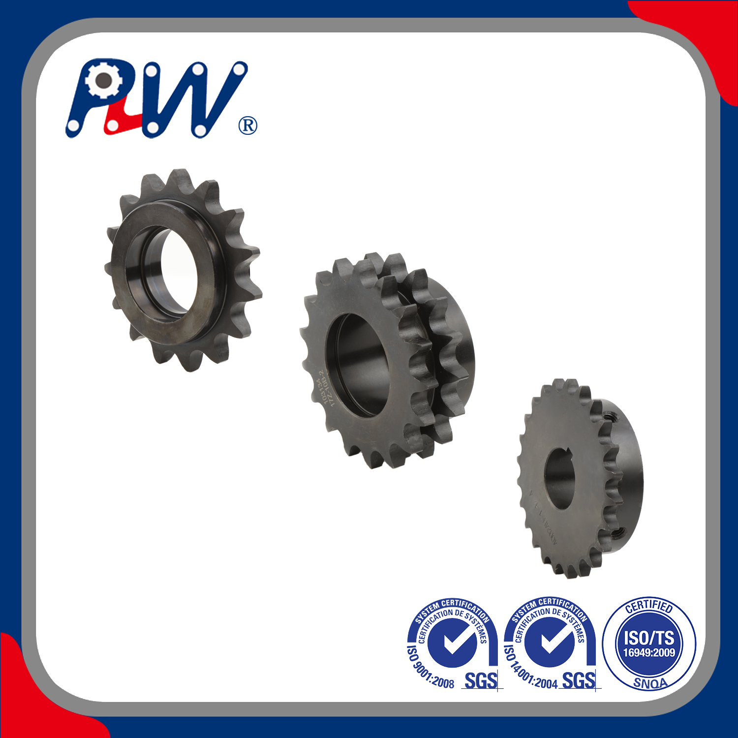 ISO Standard Made to Order & Tooth Surface Hardening Sprockets for Roller Chain