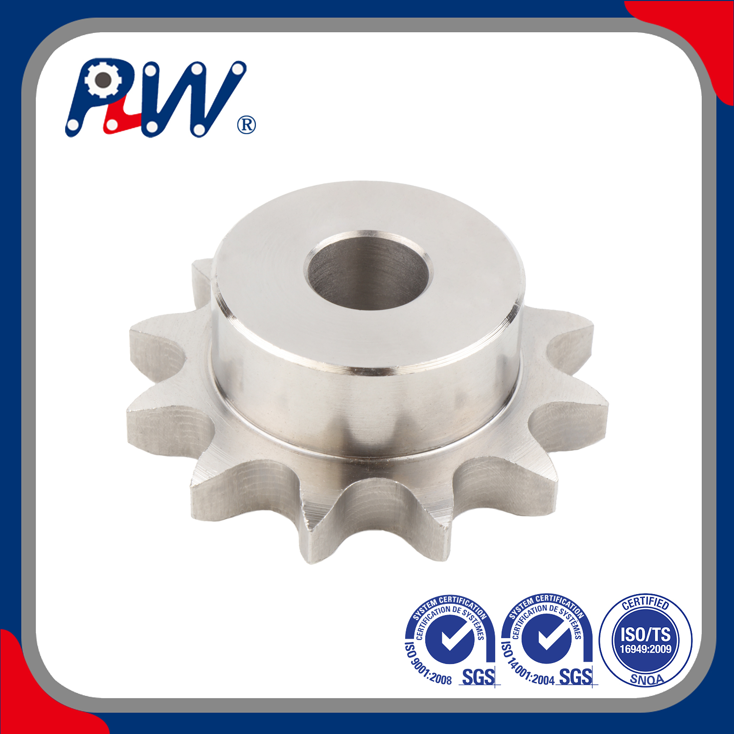 DIN 8187 Industry Sprocket Made to Order Stainless Steel Sprocket for Roller Chain & Agriculture Chain & Food Machinery (DIN, ANSI Standard) 