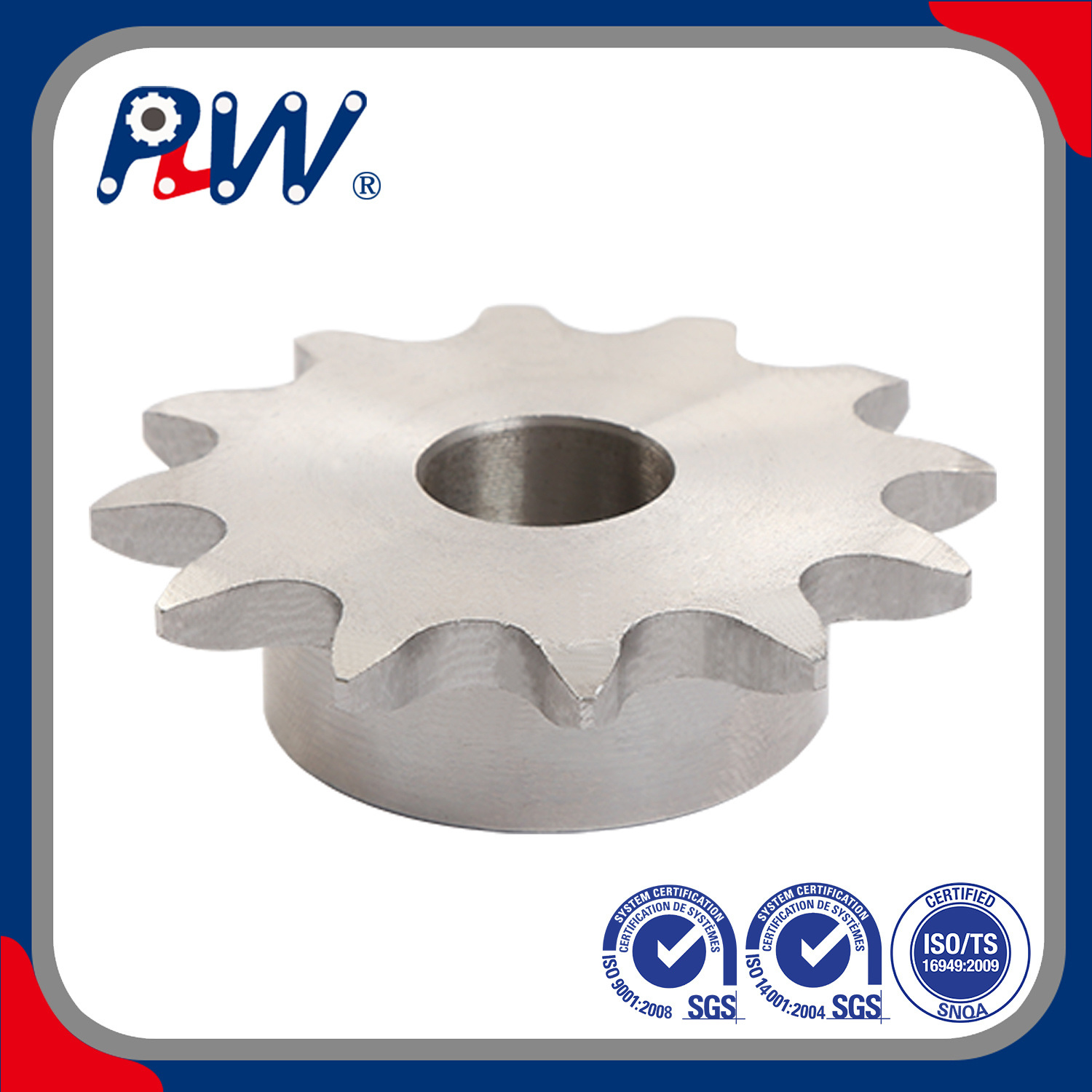 Competitive Price Bright Surface and High Precision Mechanical Equipment Accessories Stainless Steel Chain Sprocket