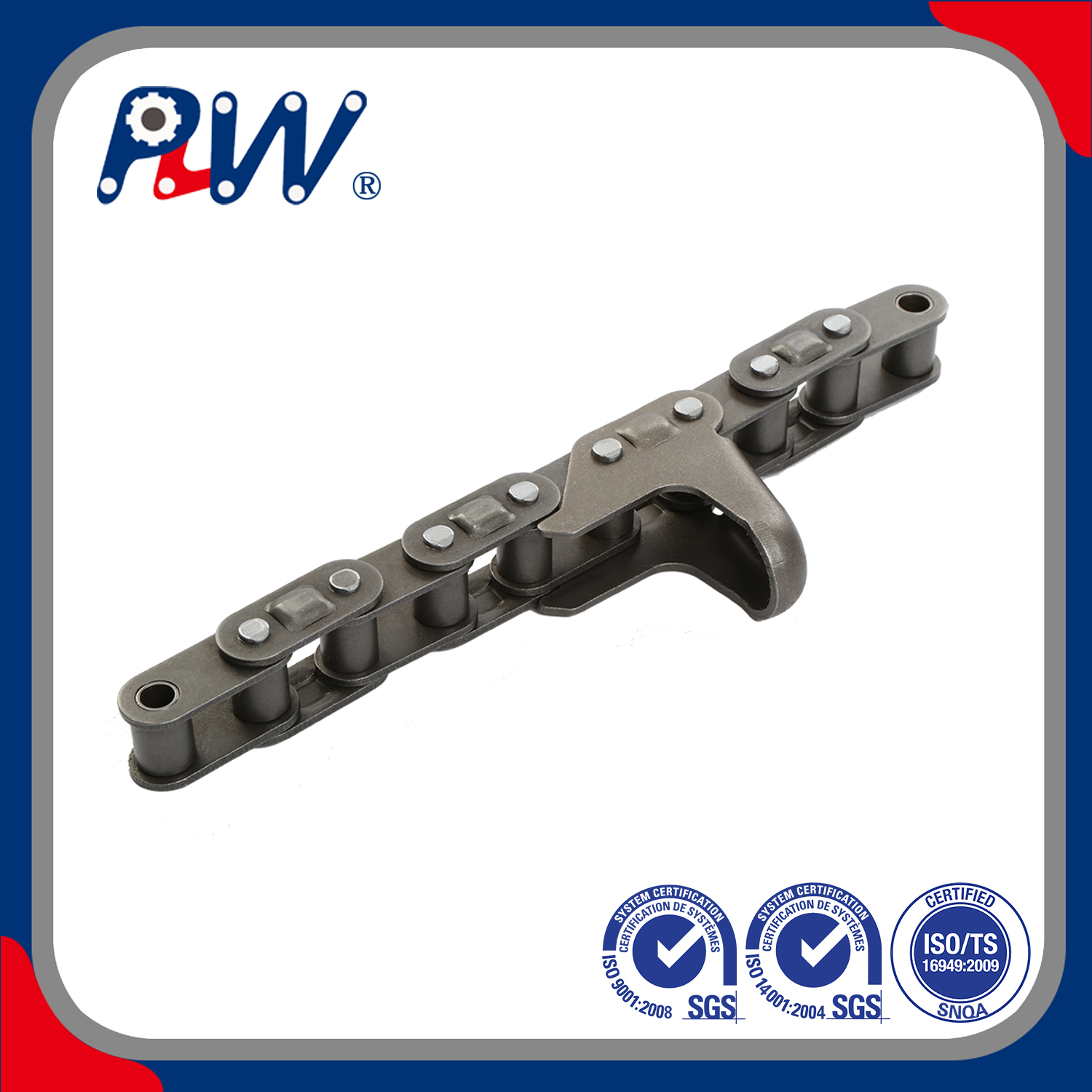ISO Standard C Type Steel Agricultural Chain with Bright Surface for Industry Area