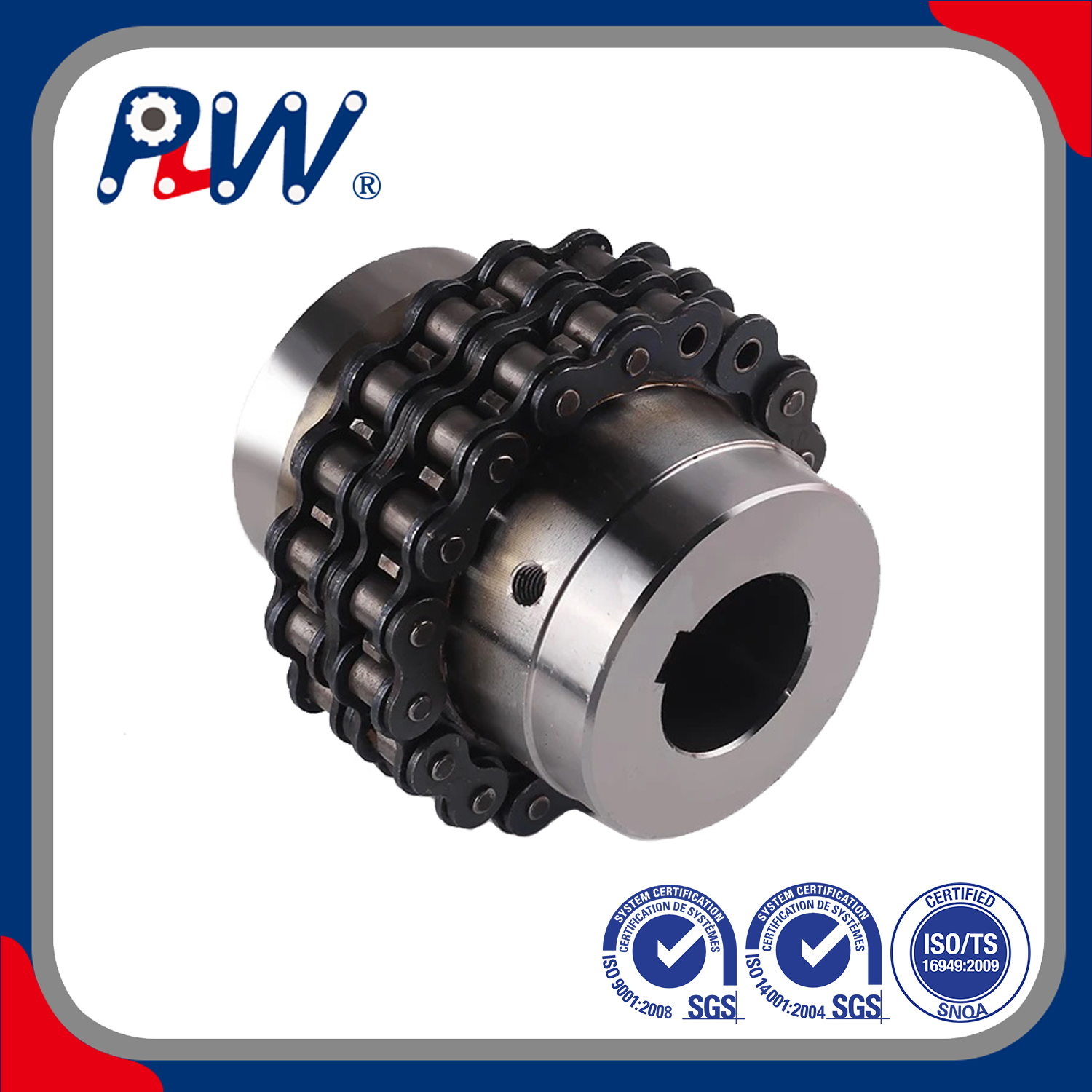 ISO Standard Electrophoretic Coating Chain Coupling (6016, 8012) with Chain and Sprocket