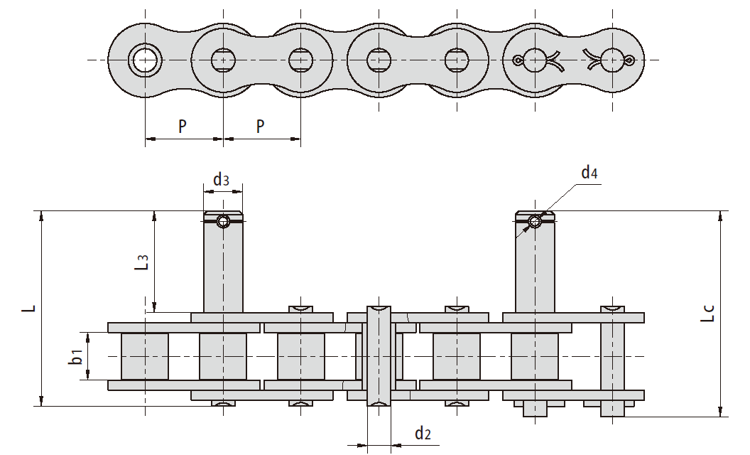 Stainless Steel Conveyor Chain for Sausage Production Lines