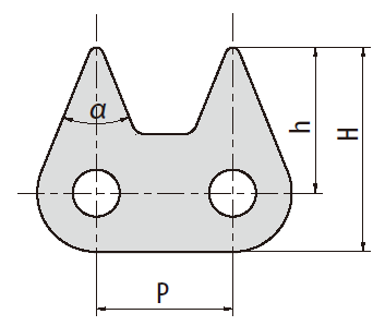 stainless steel sharp top conveyor chain