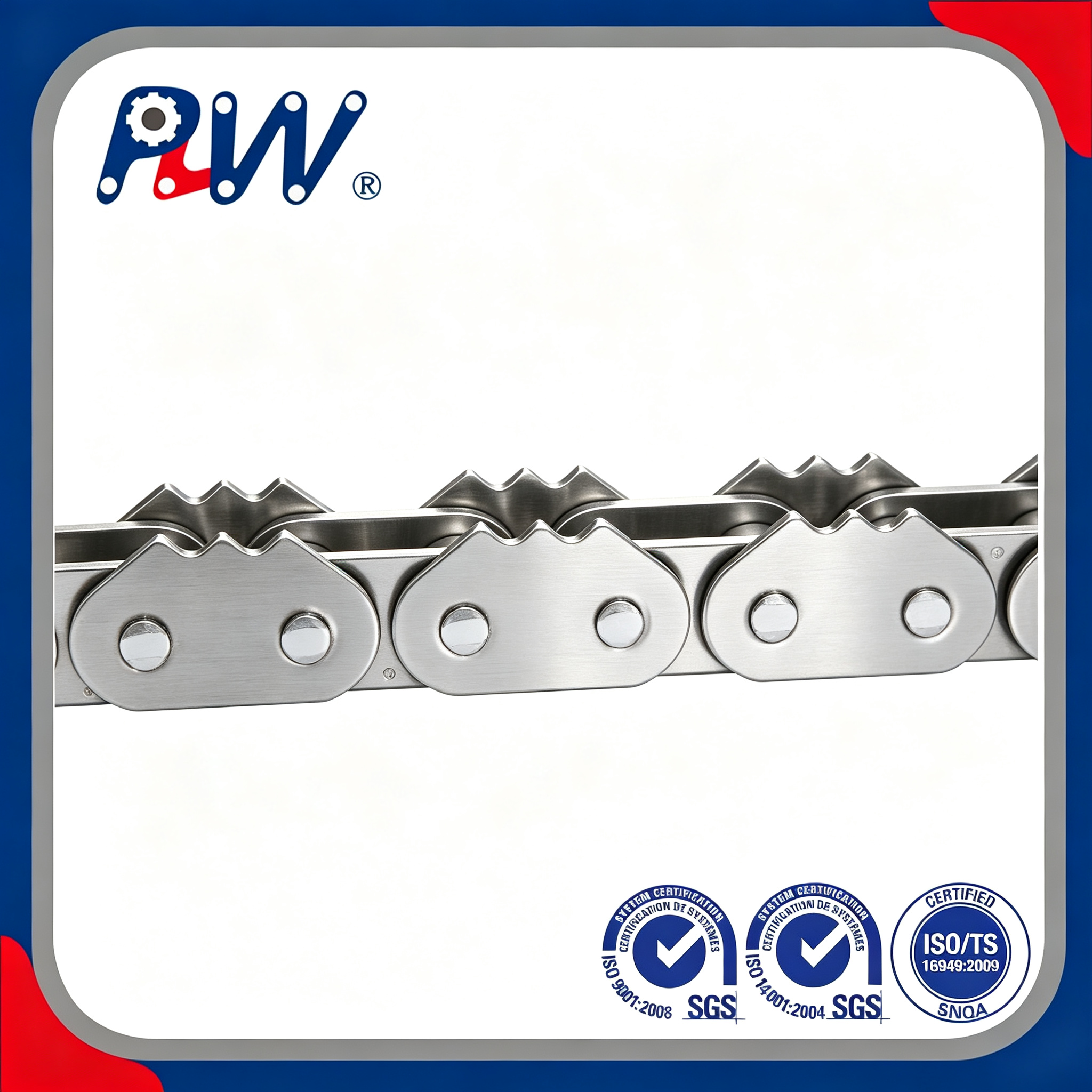 Stainless Steel Sharp Top Conveyor Chain for Industrial Conveyor Systems