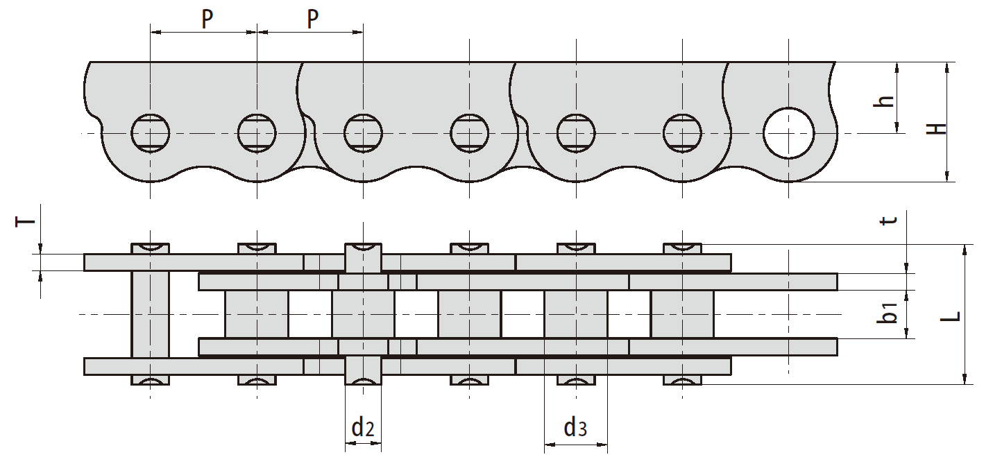 Stainless steel anti-sidebow chain for push-out windows dimensions
