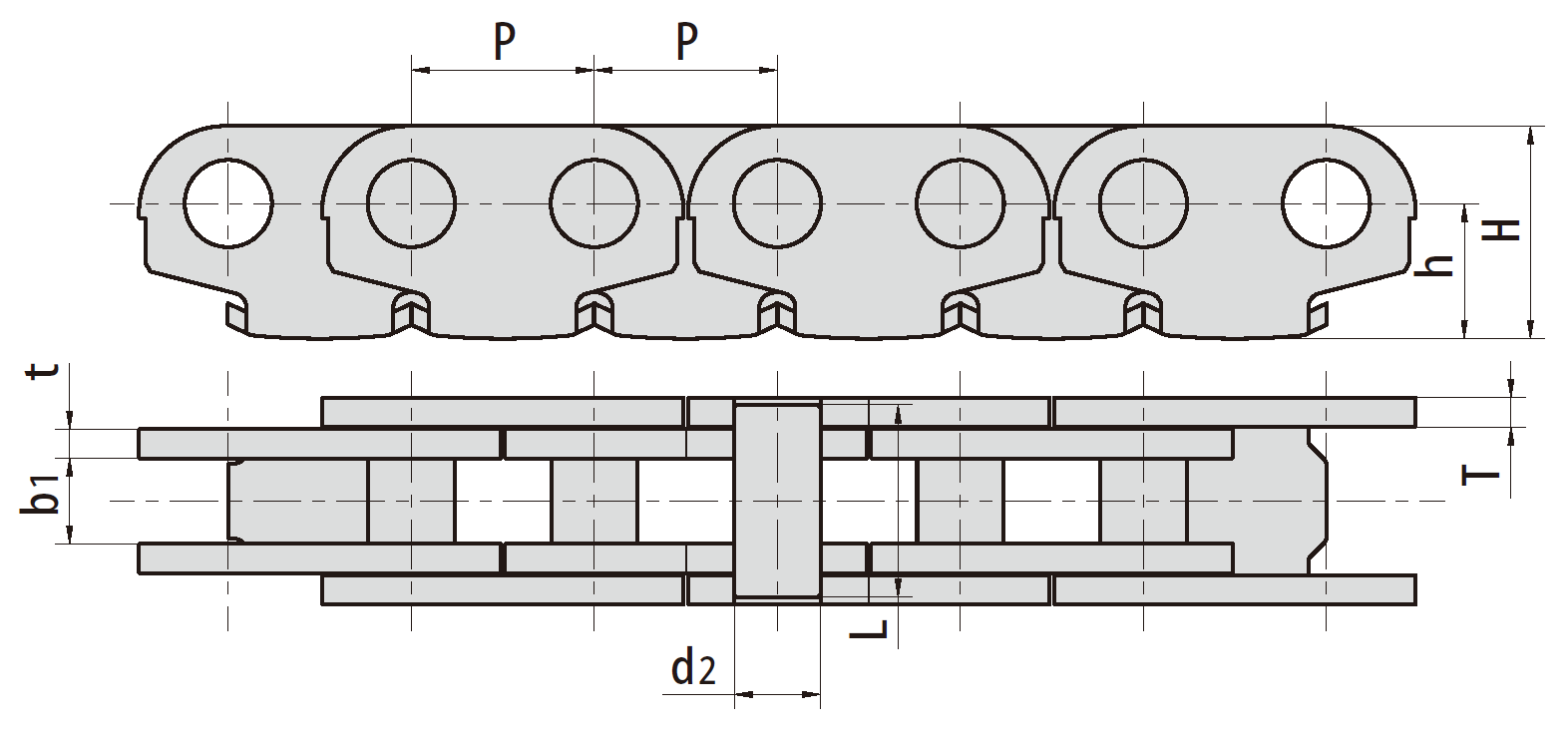 Stainless steel anti-sidebow chain for push-out windows dimensions