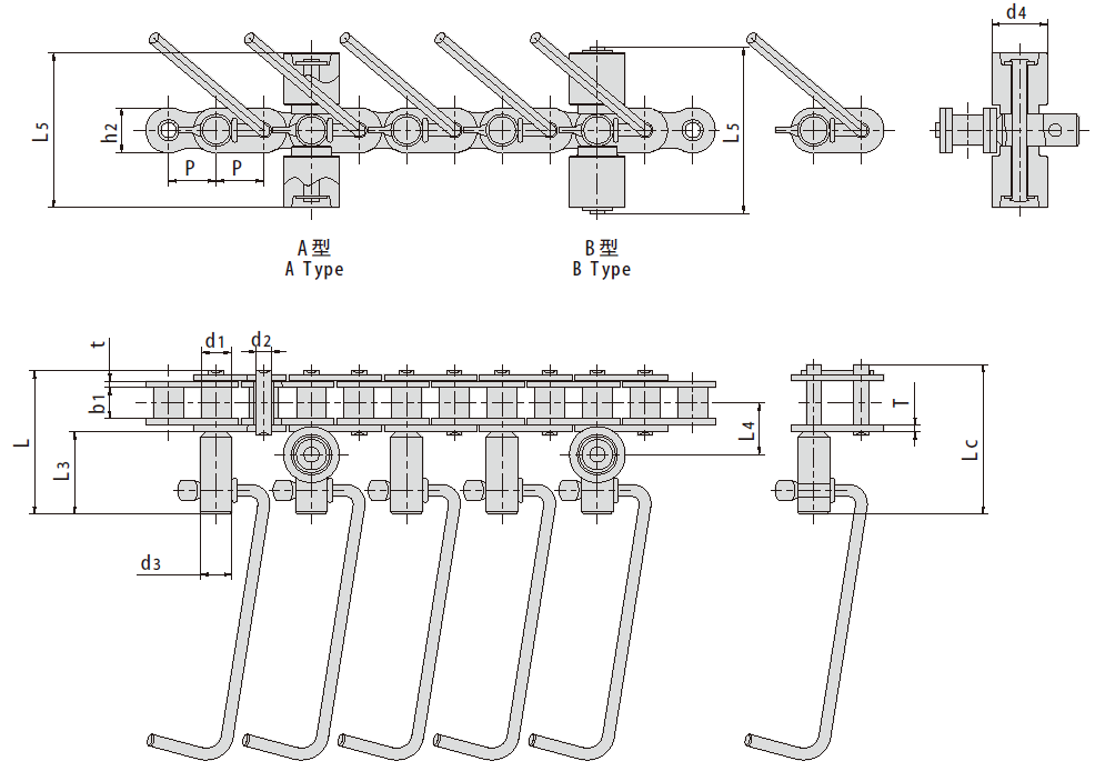 Stainless Steel Conveyor Chain for Sausage Production Lines
