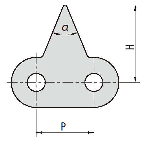 stainless steel sharp top conveyor chain
