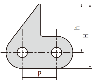 stainless steel sharp top conveyor chain