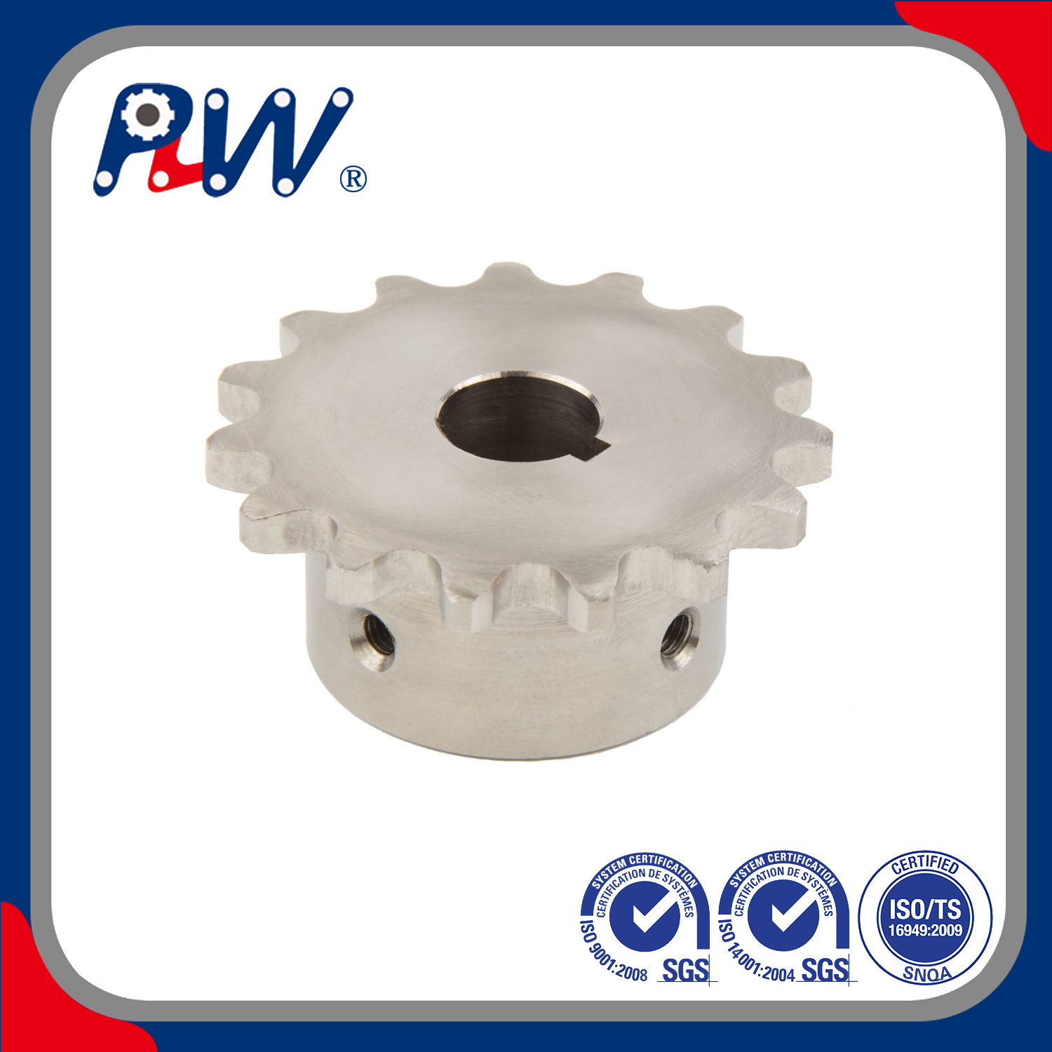Finished bore sprocket installation process