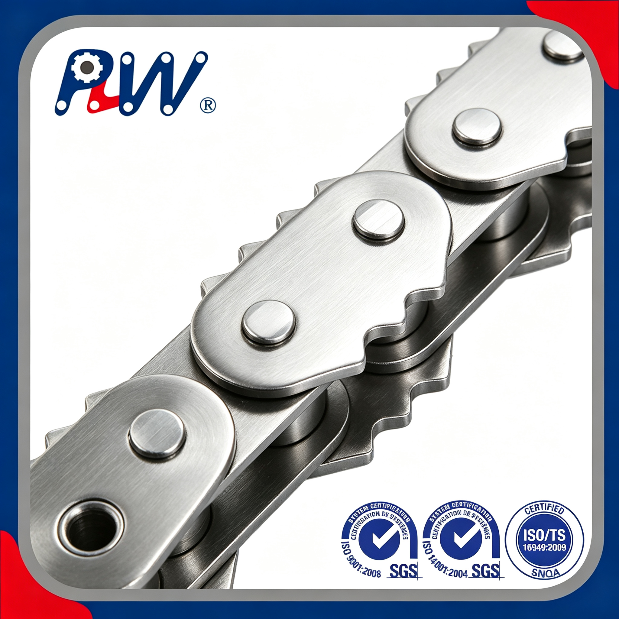 Stainless Steel Sharp Top Conveyor Chain for Industrial Conveyor Systems